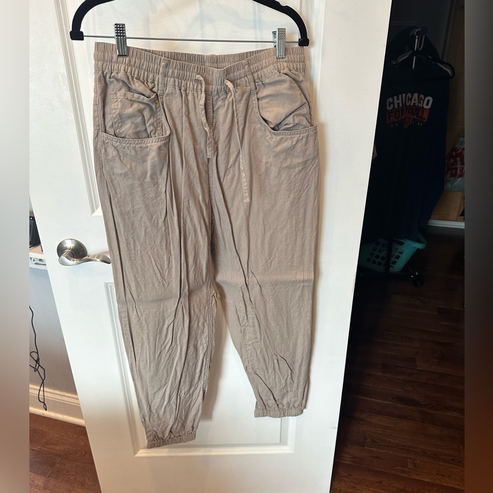 *EUC*Sz L* ZARA linen pants